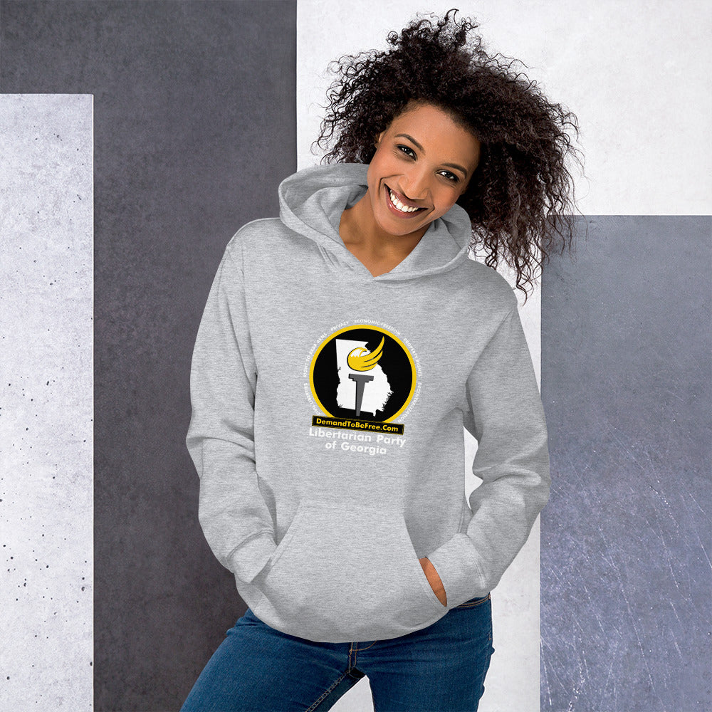 Libertarian Party of Georgia Unisex Hoodie - Proud Libertarian - Libertarian Party of Georgia