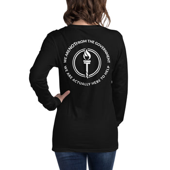 Libertarian Mutual Aid - We are not from the Government Long Sleeve Tee