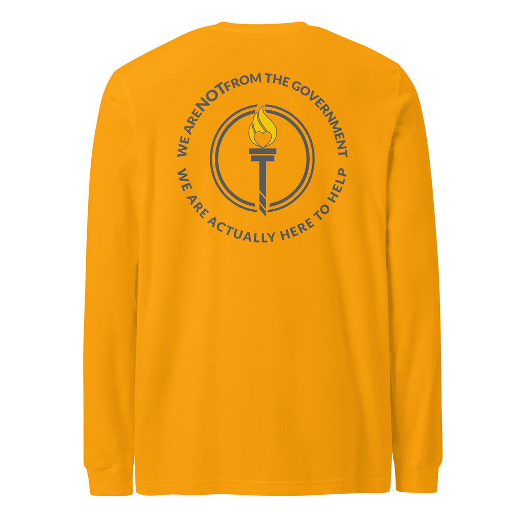 Libertarian Mutual Aid - We are not from the Government Long Sleeve Tee