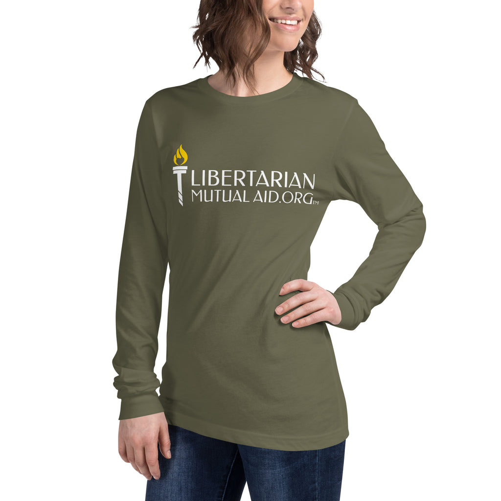 Libertarian Mutual Aid - We are not from the Government Long Sleeve Tee