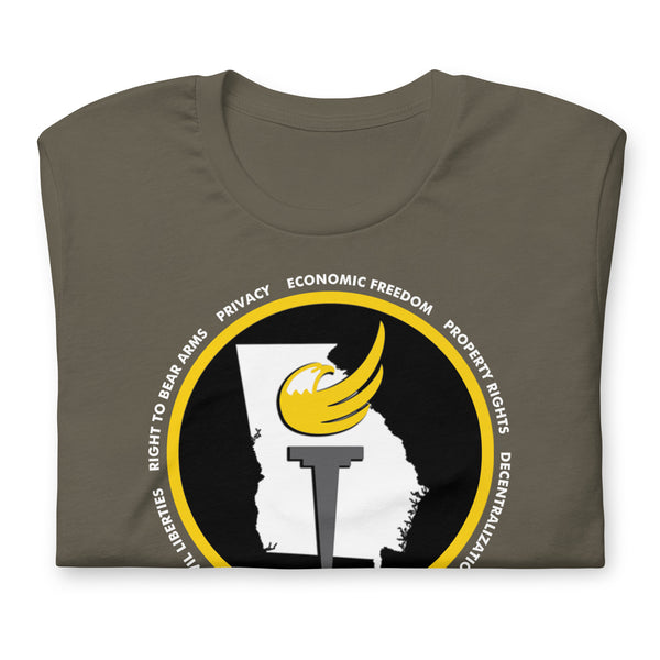 Libertarian Party of Georgia Unisex t-shirt - Proud Libertarian - Libertarian Party of Georgia