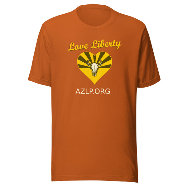 Love Liberty - Arizona Libertarian Party Unisex t-shirt