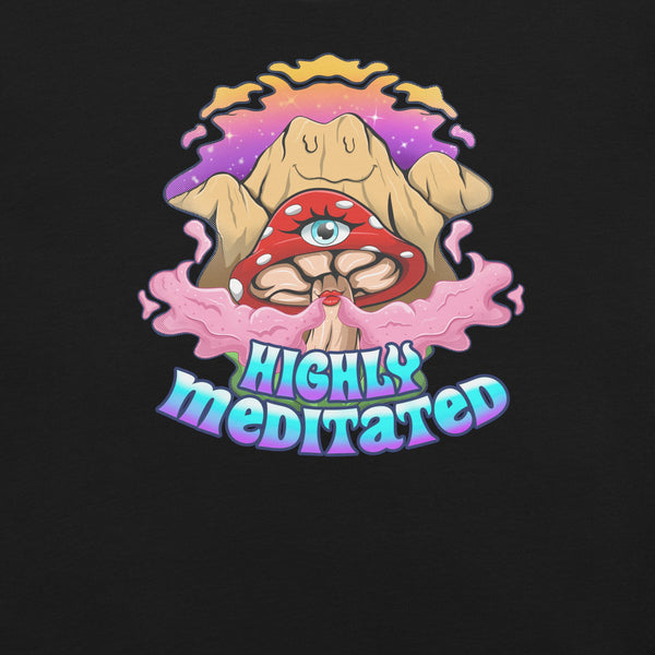 Mushmore Highly Meditated Unisex t-shirt