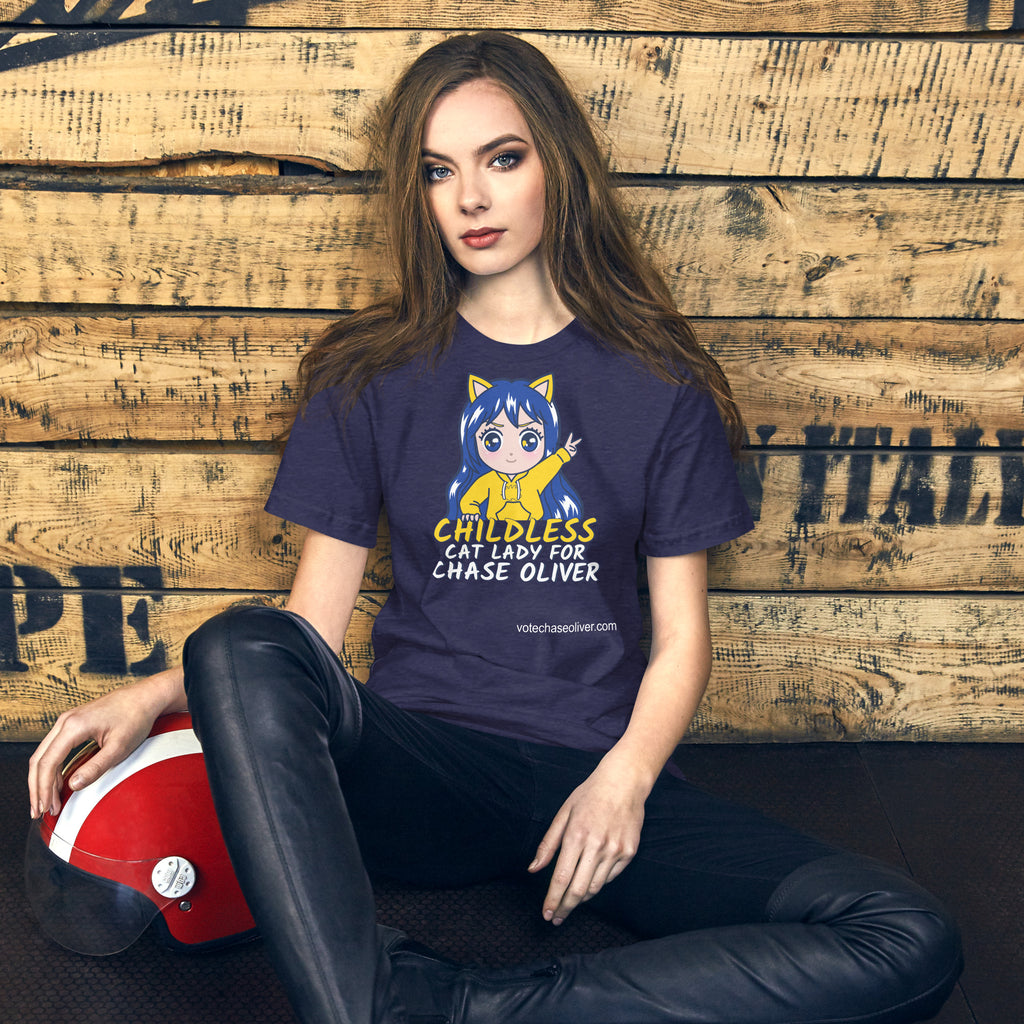 Childless Cat Lady for Chase Oliver Unisex t-shirt