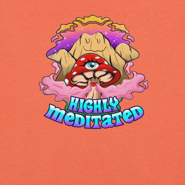 Mushmore Highly Meditated Unisex t-shirt