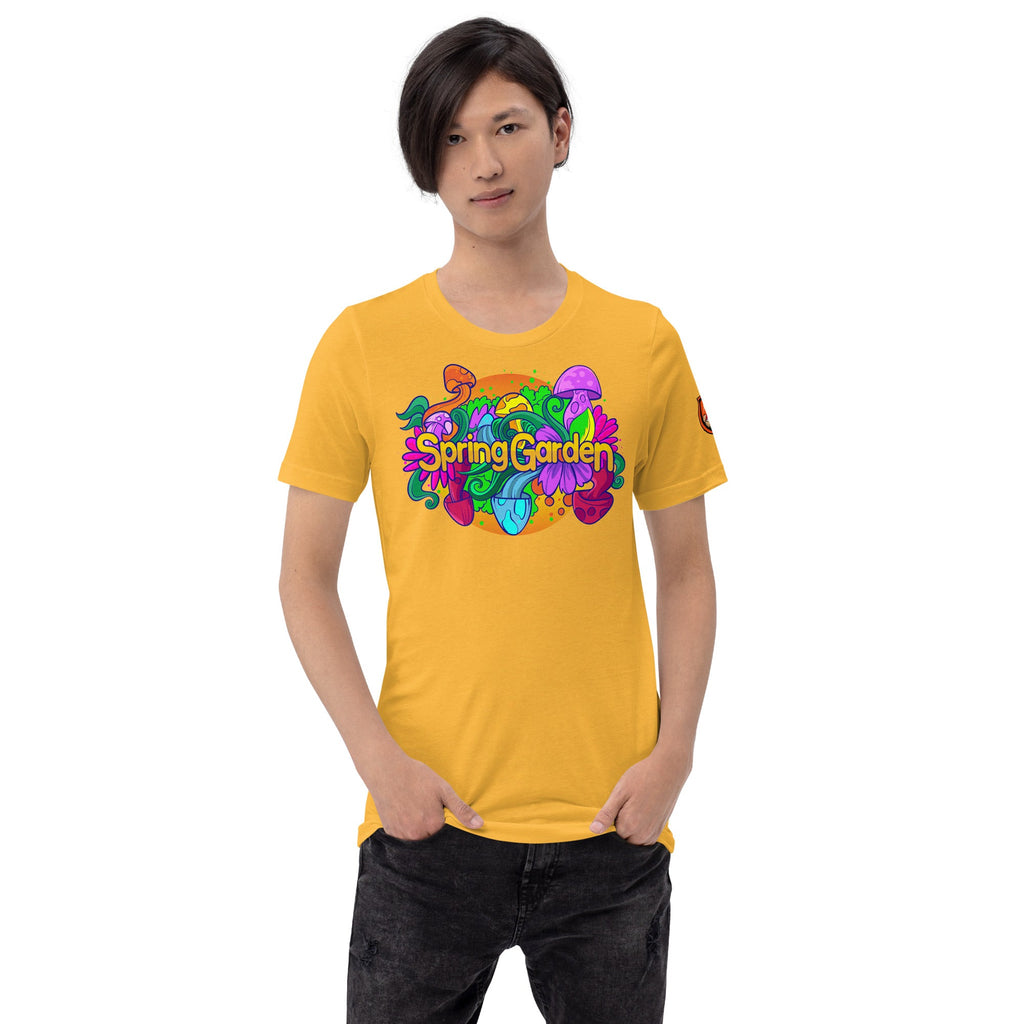 Mushmore Spring Garden Unisex t-shirt
