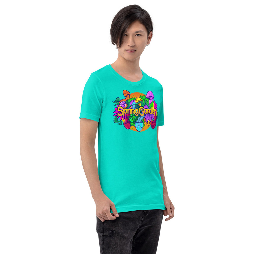 Mushmore Spring Garden Unisex t-shirt