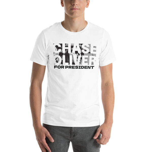 Chase Oliver for President Halftone Unisex t-shirt