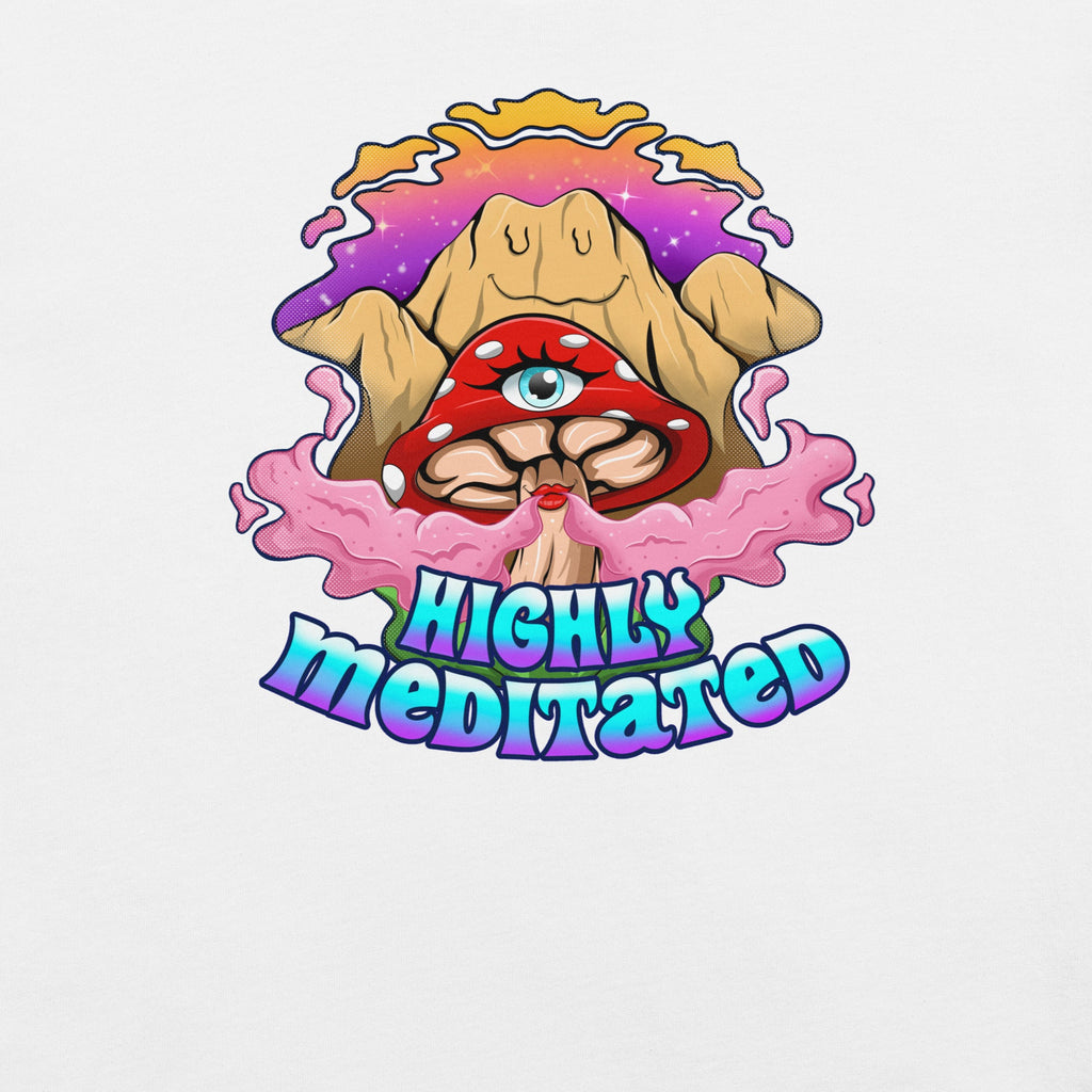 Mushmore Highly Meditated Unisex t-shirt