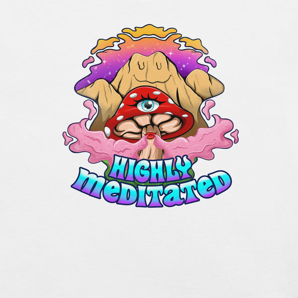 Mushmore Highly Meditated Unisex t-shirt