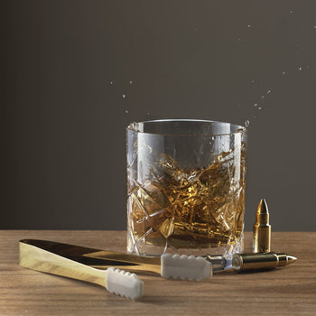 Bullet Whiskey Stones Gold Premium Barware Gift Elegant Drinkware Collection