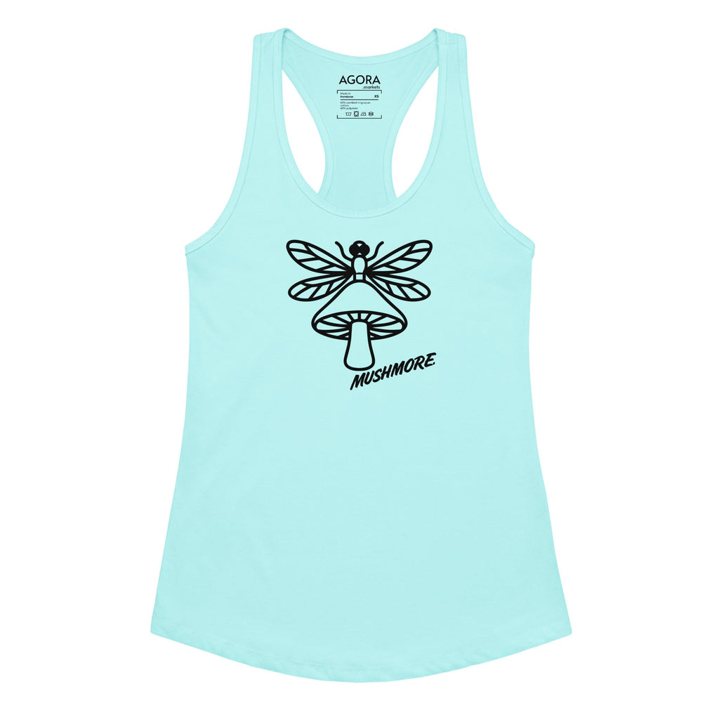Mushmore Dragonfly Women’s fitted racerback tank top