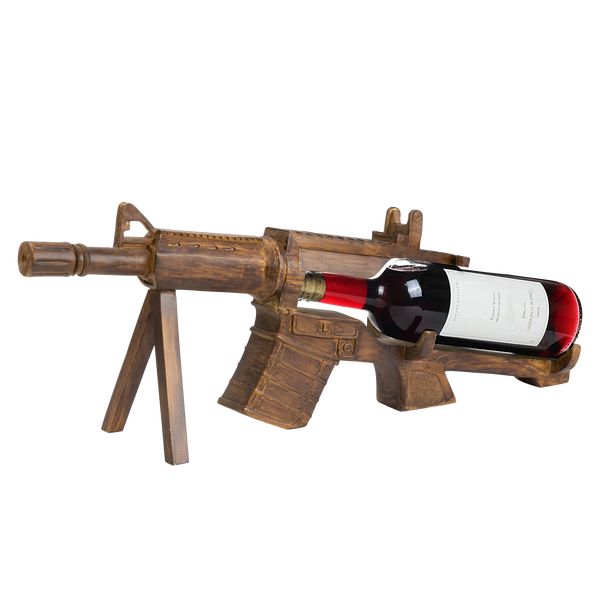 Gun Ar15 Wine Bottle Holder 23 L Gun Wine Bottle Holder Great Gift For Gun Enthusiasts And Wine Love