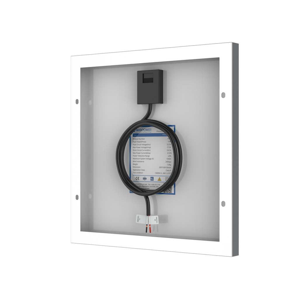 10 Watts Mono Solar Panel, 12V by ACOPOWER - Proud Libertarian - ACOPOWER