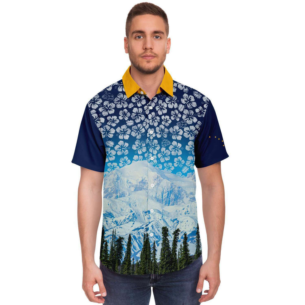 Alaska Libertarian Hawaiian Shirt - With Igloos and Porcupines - Proud Libertarian - Alaska Libertarian Party