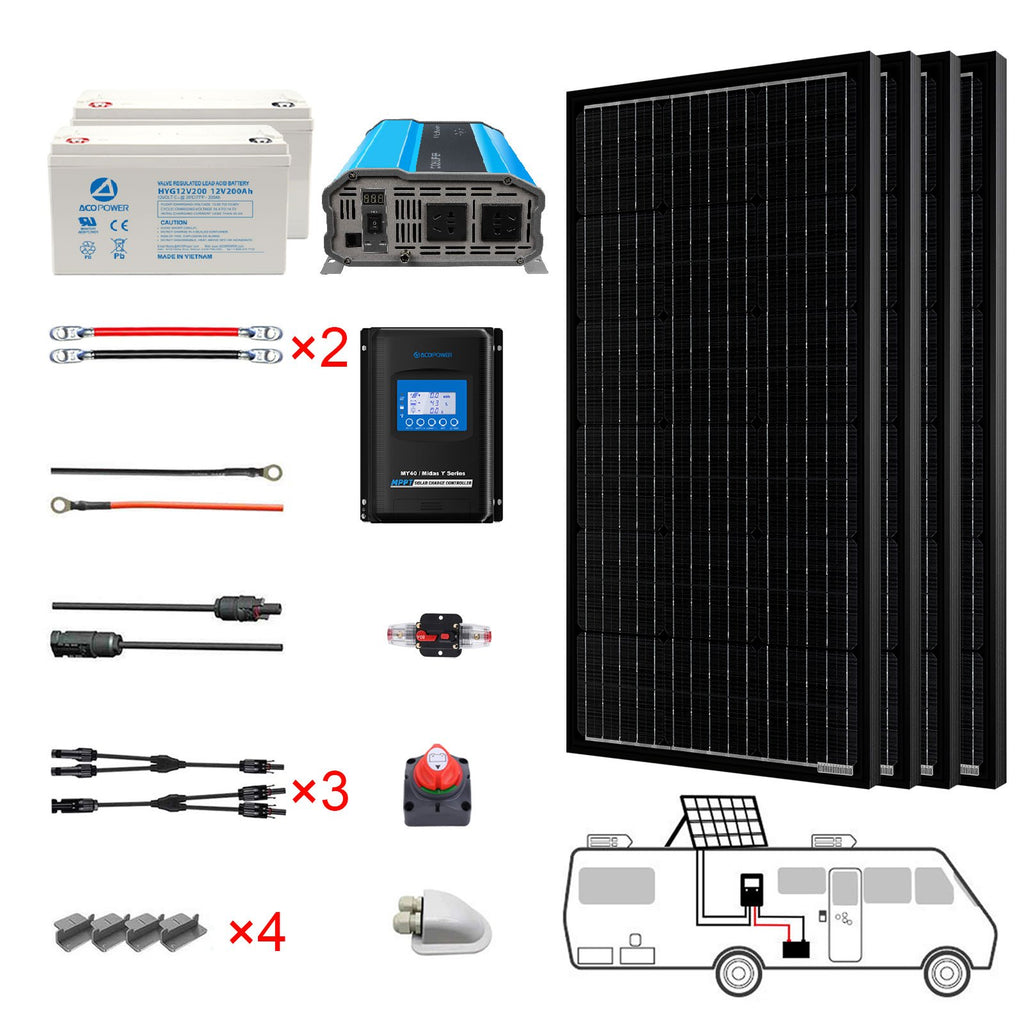 400W Mono Black RV Solar System by ACOPOWER - Proud Libertarian - ACOPOWER