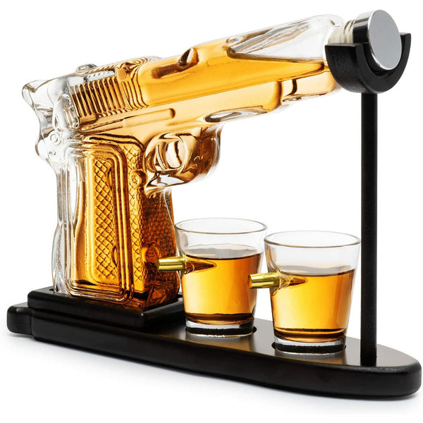 Clear Pistol Decanter by The Wine Savant by The Wine Savant - Proud Libertarian - The Wine Savant