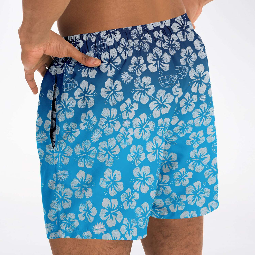 Alaska Libertarian Hawaiian Adult Swim Trunks - With Igloos and Porcupines - Proud Libertarian - Alaska Libertarian Party