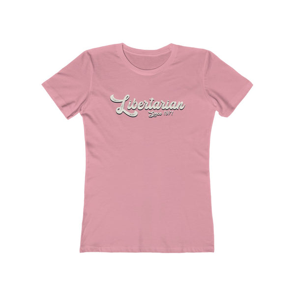 Libertarian since 1971 Boyfriend Tee - Proud Libertarian - Libertarian Frontier