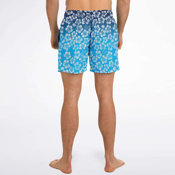 Alaska Libertarian Hawaiian Adult Swim Trunks - With Igloos and Porcupines - Proud Libertarian - Alaska Libertarian Party