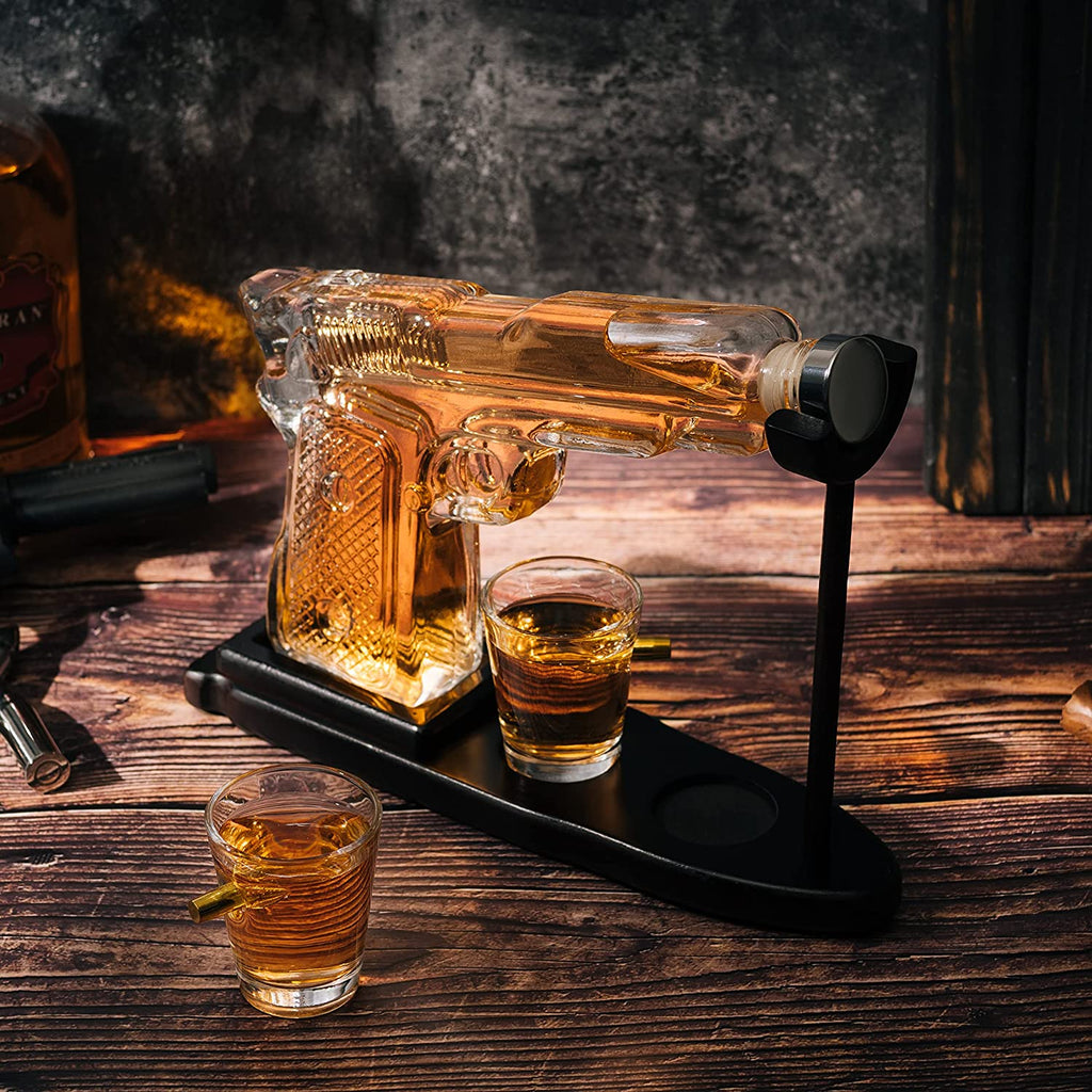 Clear Pistol Decanter by The Wine Savant by The Wine Savant - Proud Libertarian - The Wine Savant