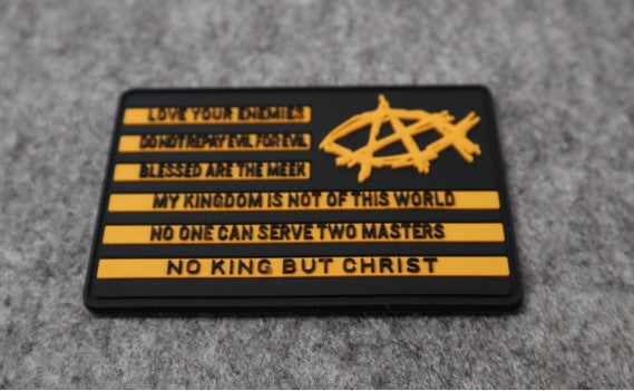 AnarchoChristian PVC Morale Patch - Proud Libertarian - AnarchoChristian