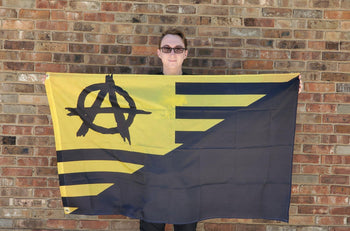 ANCAPISTAN Single SidedWall Flag - 36