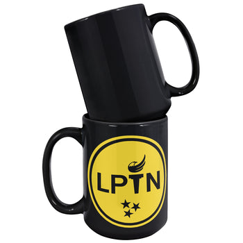 LPTN 15oz Black Mug - Proud Libertarian - Libertarian Party of Tennessee