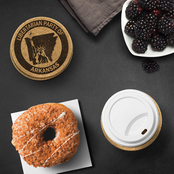 Libertarian Party of Arkansas Coaster - Proud Libertarian - Libertarian Party of Arkansas