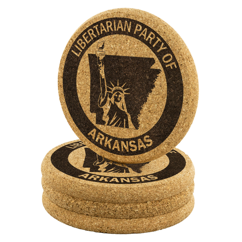 Libertarian Party of Arkansas Coaster - Proud Libertarian - Libertarian Party of Arkansas