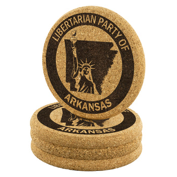 Libertarian Party of Arkansas Coaster - Proud Libertarian - Libertarian Party of Arkansas