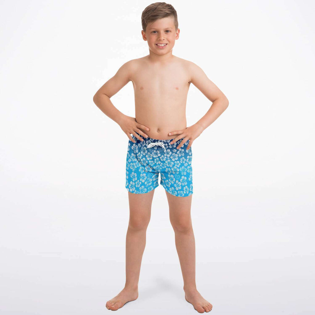 Alaska Libertarian Hawaiian Kids Swim Trunks - With Igloos and Porcupines - Proud Libertarian - Alaska Libertarian Party