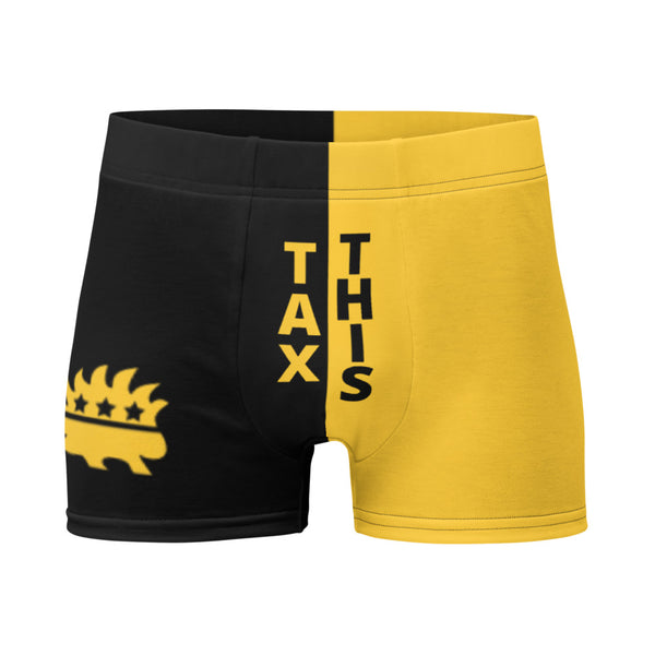 Tax This Ancap Porcupine Boxer Briefs - Proud Libertarian - Proud Libertarian