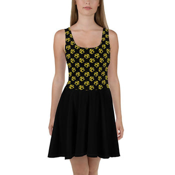 Ancap Anarchy Skater Dress (Black) - Proud Libertarian - Libertarian Frontier