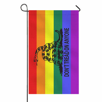 Don't Tread - LGBT Two Sided Flag - Proud Libertarian - Proud Libertarian