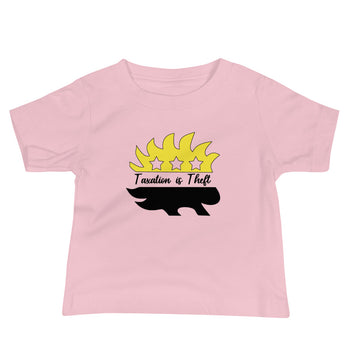 Taxation is Theft Porcupine Baby Jersey Short Sleeve Tee - Proud Libertarian - Rachael Revolution