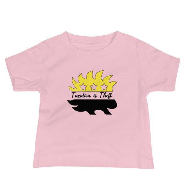 Taxation is Theft Porcupine Baby Jersey Short Sleeve Tee - Proud Libertarian - Rachael Revolution