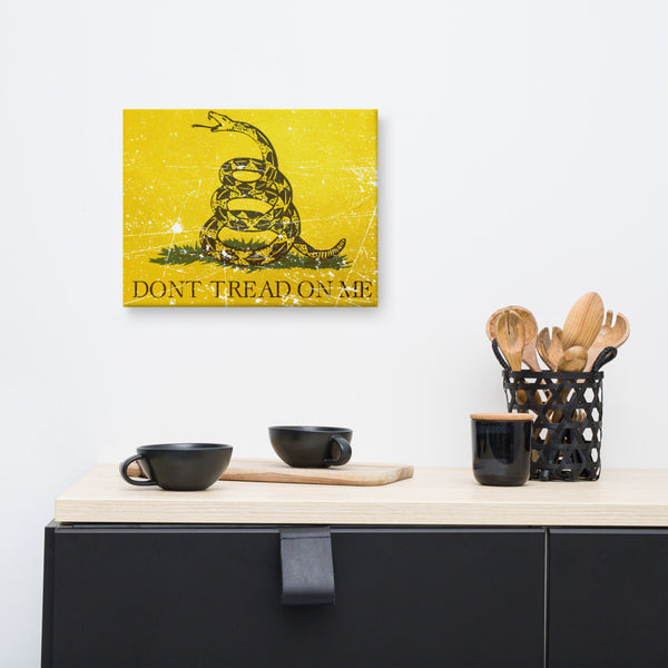 Don't Tread on Me Canvas Print - Proud Libertarian - Libertarian Frontier