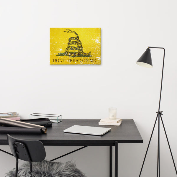 Don't Tread on Me Canvas Print - Proud Libertarian - Libertarian Frontier