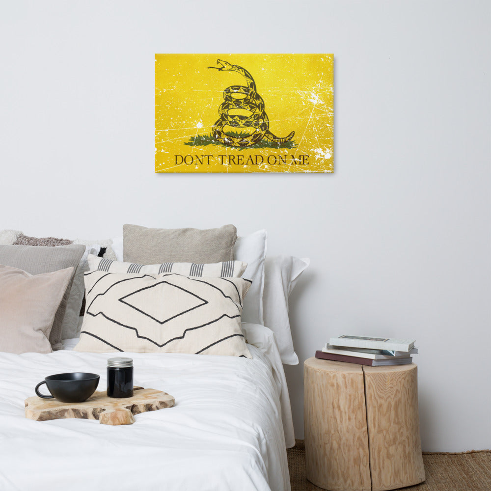 Don't Tread on Me Canvas Print - Proud Libertarian - Libertarian Frontier