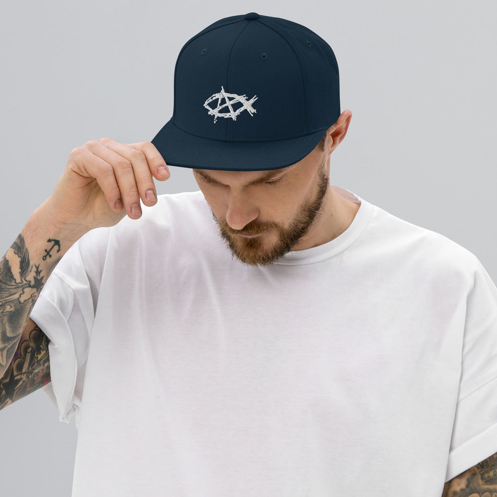 AnarchoChristian Snapback Hat - Proud Libertarian - AnarchoChristian