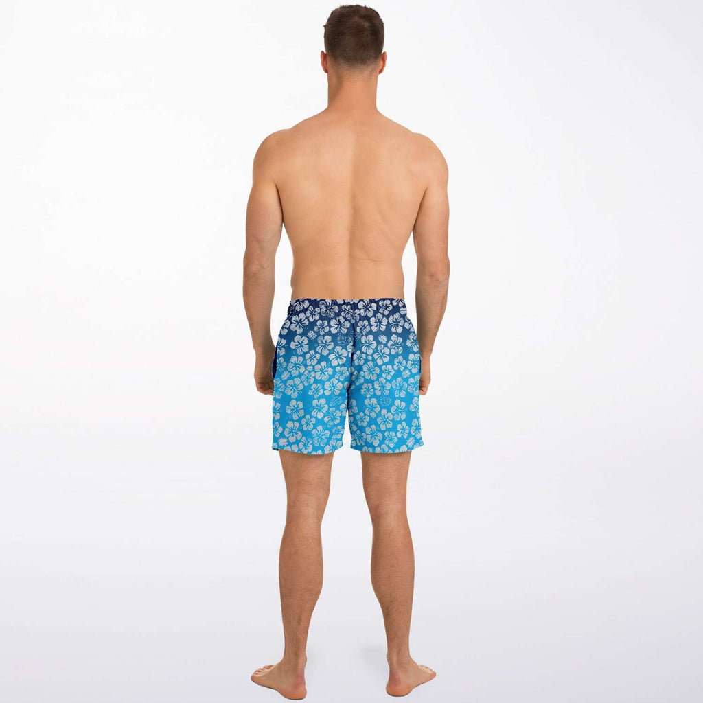 Alaska Libertarian Hawaiian Adult Swim Trunks - With Igloos and Porcupines - Proud Libertarian - Alaska Libertarian Party