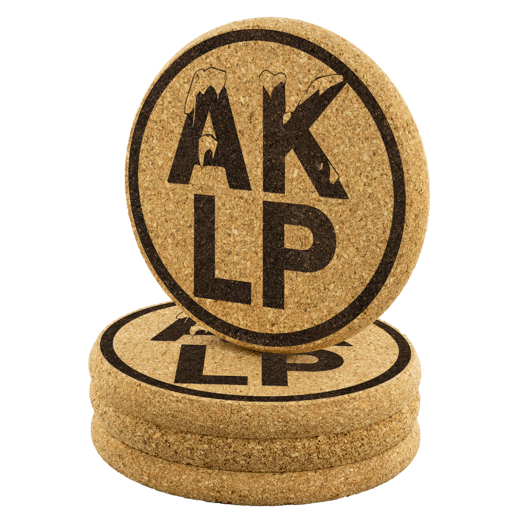 Alaska LP Cork Coasters - Proud Libertarian - Alaska Libertarian Party