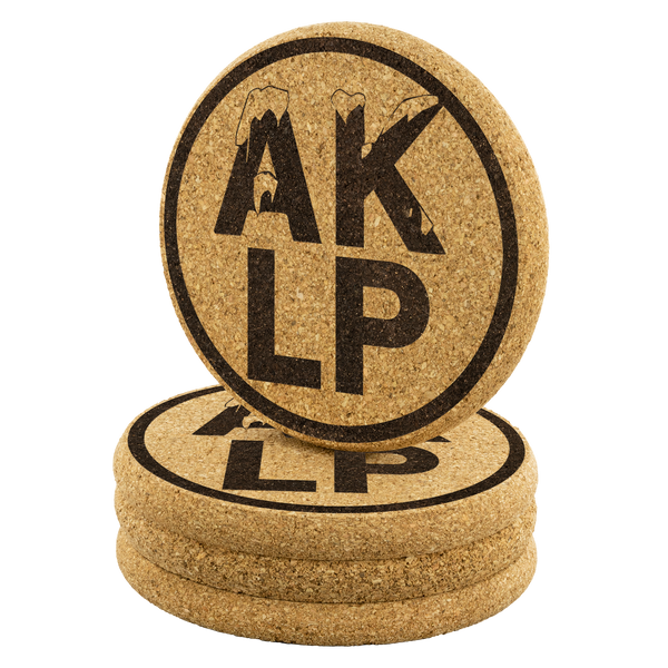 Alaska LP Cork Coasters - Proud Libertarian - Alaska Libertarian Party