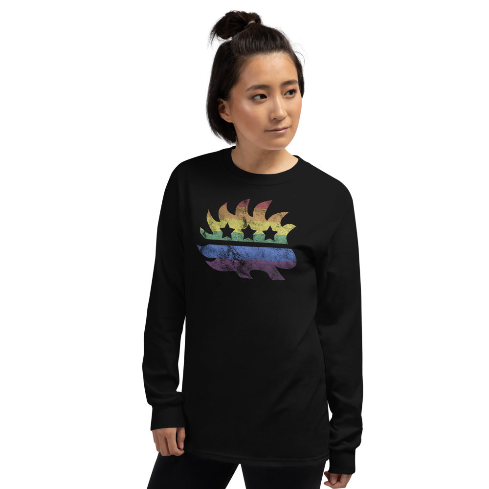 LGBTQ+ Pride Porcupine Long Sleeve Shirt - Proud Libertarian - Proud Libertarian