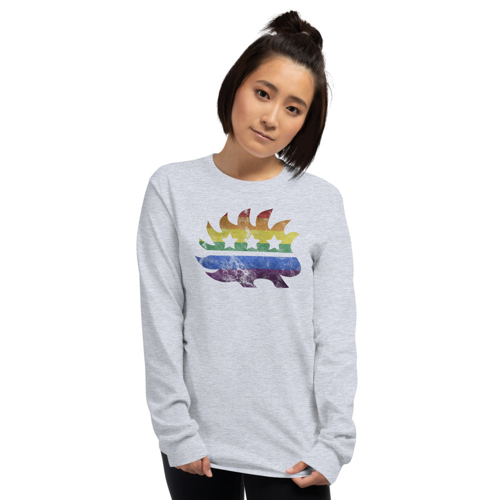 LGBTQ+ Pride Porcupine Long Sleeve Shirt - Proud Libertarian - Proud Libertarian