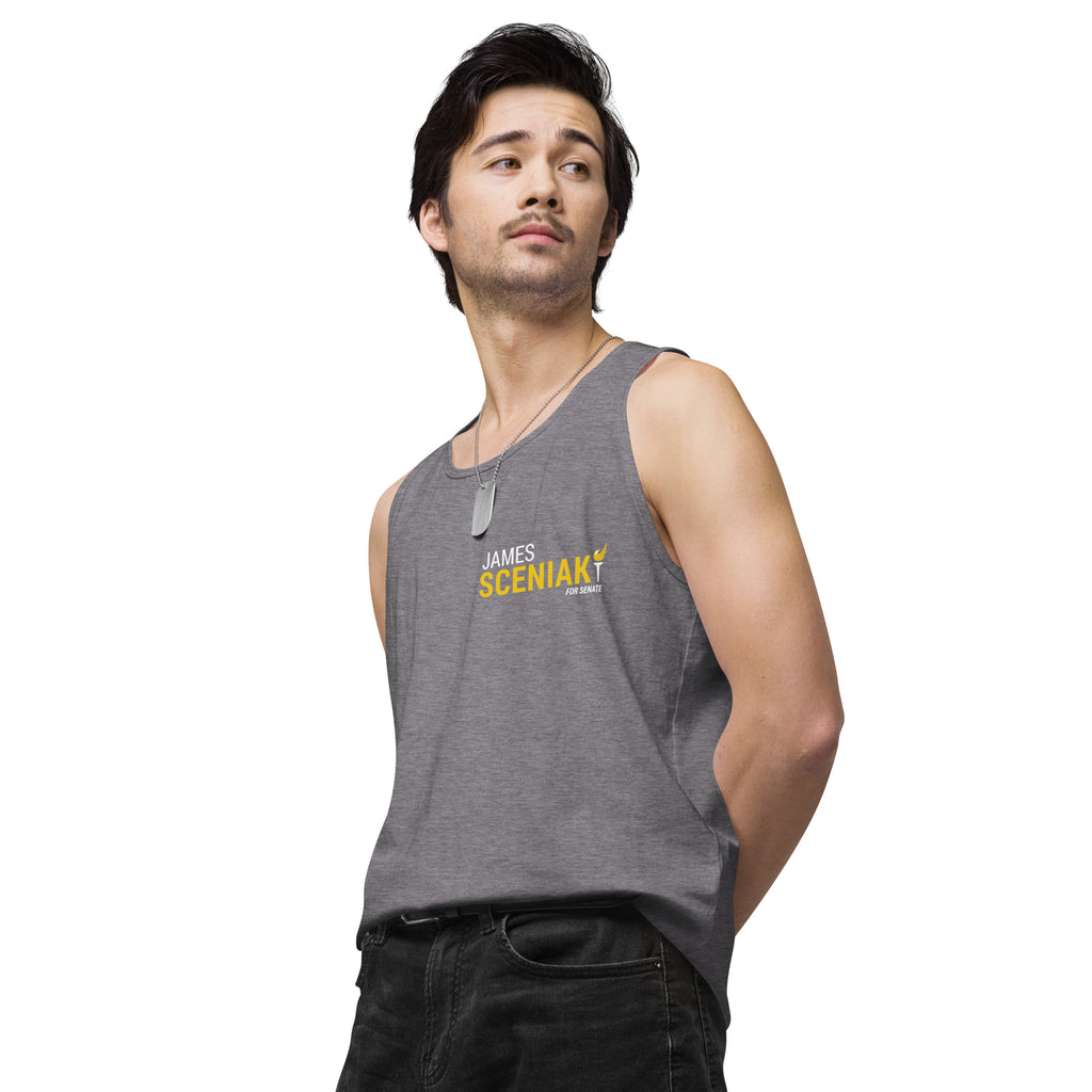 Sceniak for Senate Men’s premium tank top - Proud Libertarian - Sceniak for Senate