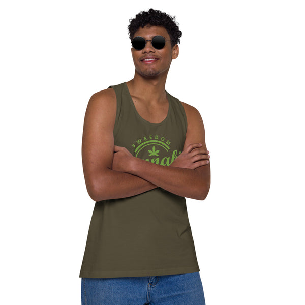 Fweedom Fighter Men’s premium tank top - Proud Libertarian - People for Liberty