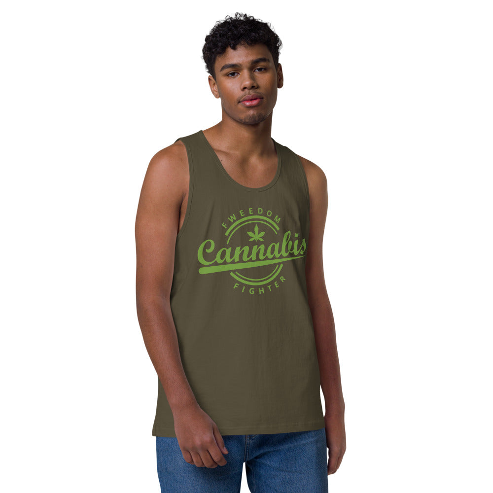 Fweedom Fighter Men’s premium tank top - Proud Libertarian - People for Liberty