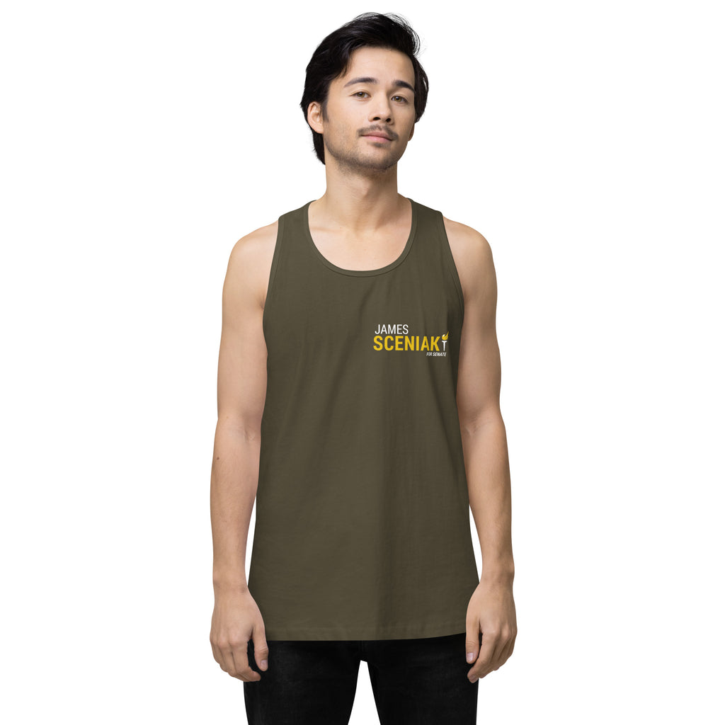 Sceniak for Senate Men’s premium tank top - Proud Libertarian - Sceniak for Senate